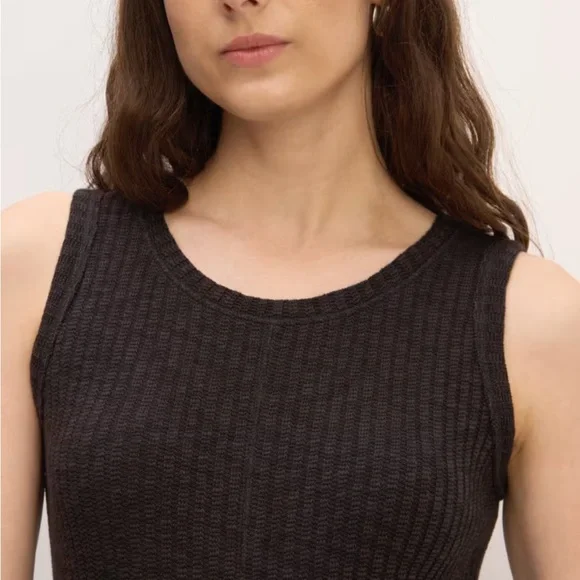 🎥 Everlane The Rib-Knit A-Line Tank Dress Sz XXL 🎥 - Picture 3 of 6